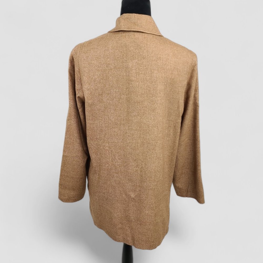 Escada Herringbone Five Button Down Cashmere/Silk… - image 4